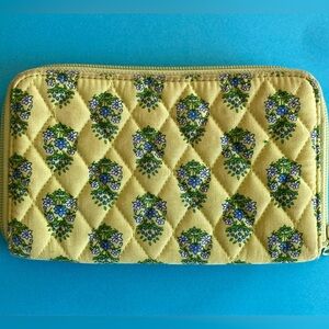 Vera Bradley Yellow Floral Quilted Wallet
